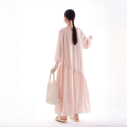 【ワンピース】春夏 新作 海辺 リゾート 上品 フレンチ 長袖ワンピース【JZシリーズ】