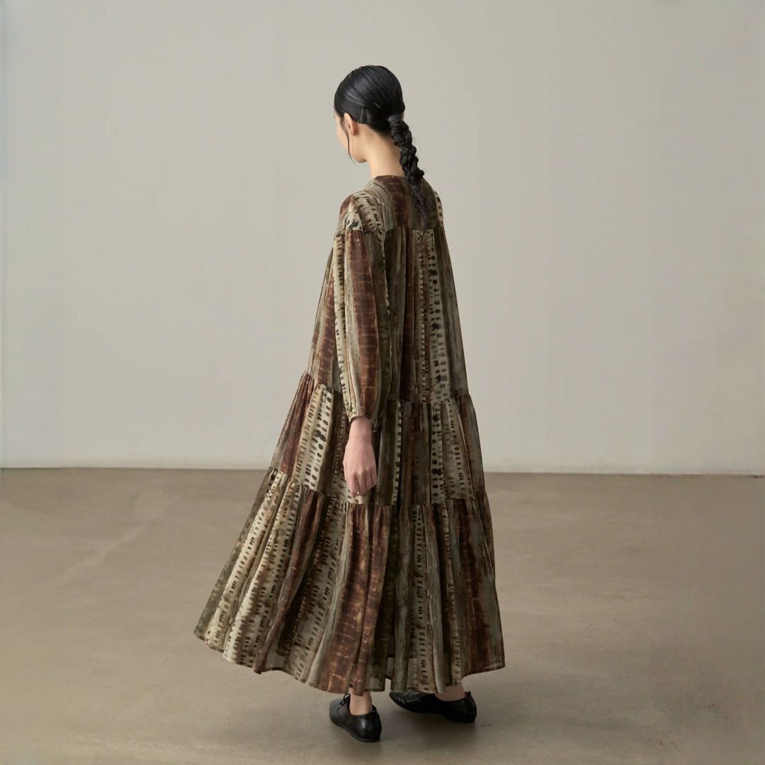 【ワンピース】春 秋 レトロ ルーズ エレガント 長袖 ワンピース 【SHシリーズ】