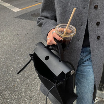 【24AW】【アウター】ボタン付き リバーシブルカシミヤ コート