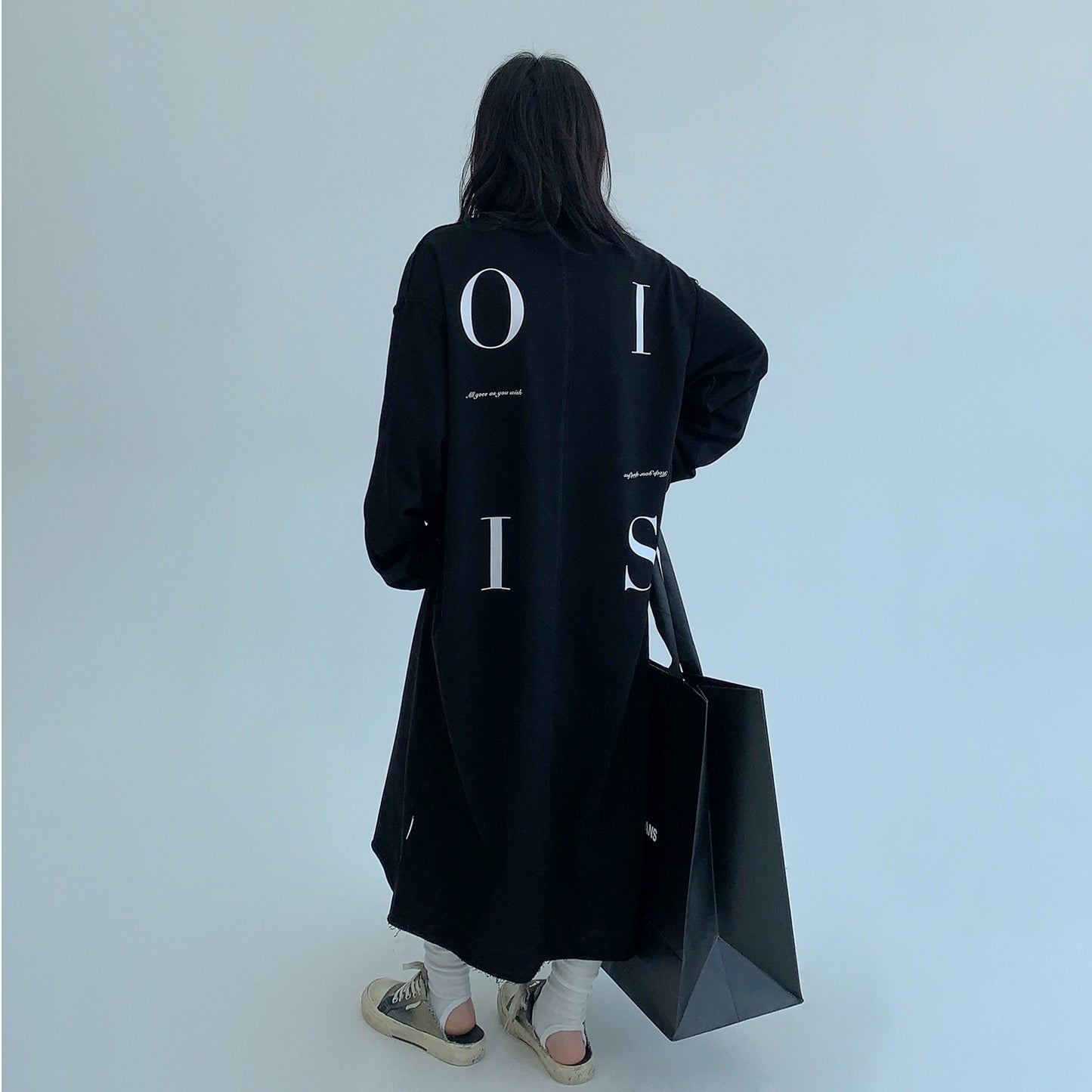 【ワンピース】春 秋 冬 プリント アルファベット 長袖 パーカー ワンピース 【FCシリーズ】