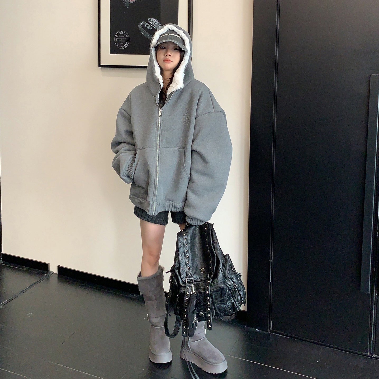 【アウター】🧸 重厚あったか裏ボア フード付き中綿ジャケット レディース 冬新作 綿入れコート【FCシリーズ】