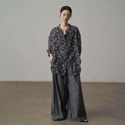 【アウター】ヴィンテージ リゾート風 ゆったり シルエット スリム見え 花柄 長袖 カーディガン レディース UVカット【SHシリーズ】