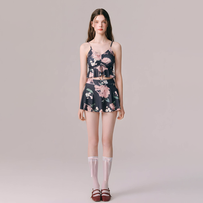 【インナー】高見え レディース水着 3点セット セパレートビキニ 大人可愛い ぽっちゃり対応 体型カバー リゾート 温泉【SHシリーズ】