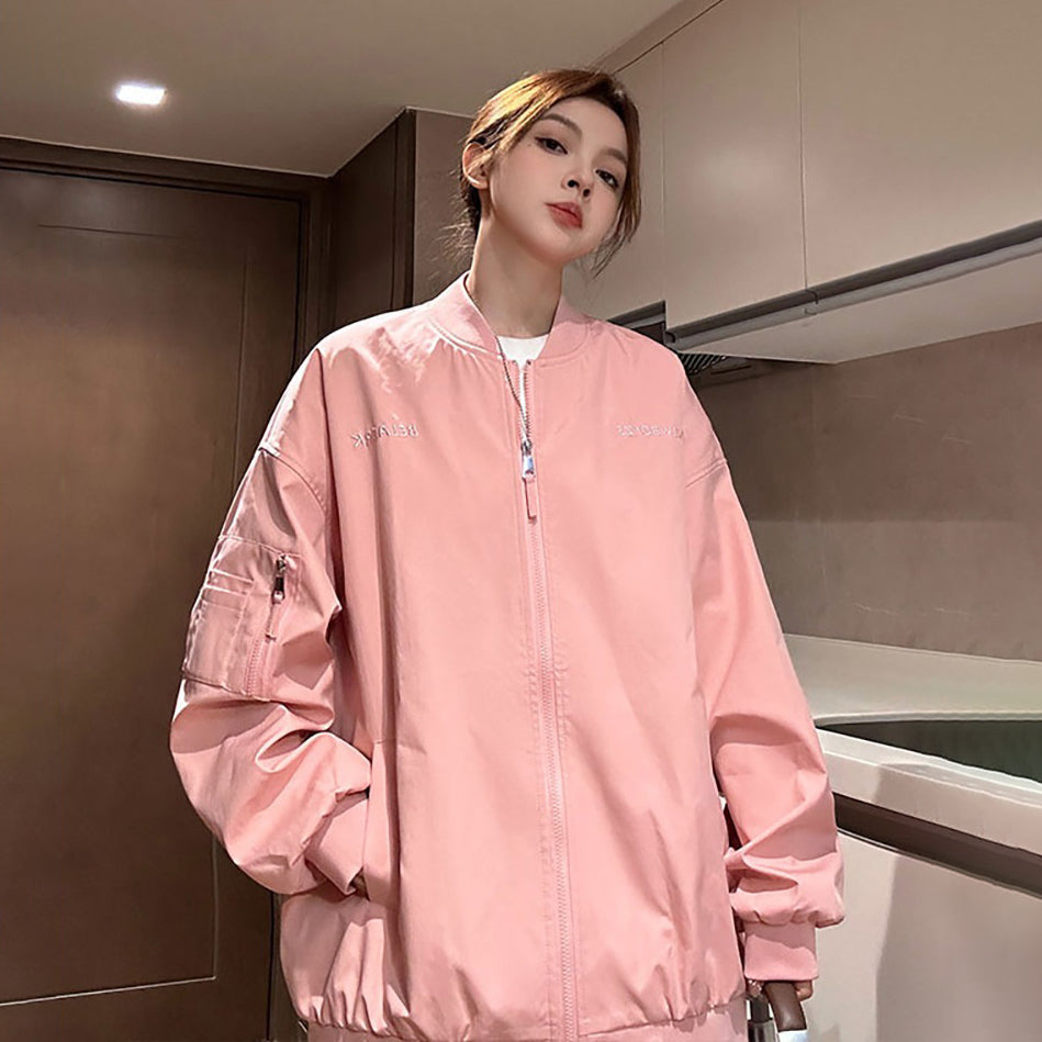 【アウター】アメリカン スポーツ風 スタジャン 高級感 男女兼用 ゆったり 着痩せ 大きいサイズ対応 フライトジャケット レディース【FCシリーズ】