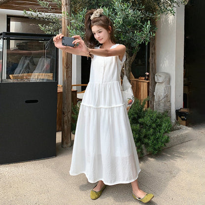 【ワンピース】夏 新作 デザイン感  リゾート風 ノースリーブワンピース【JZシリーズ】