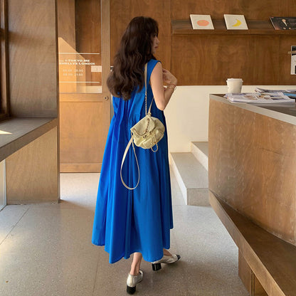 【ワンピース】夏 フレンチロマンチック エレガントデザイン  ノースリーブワンピース