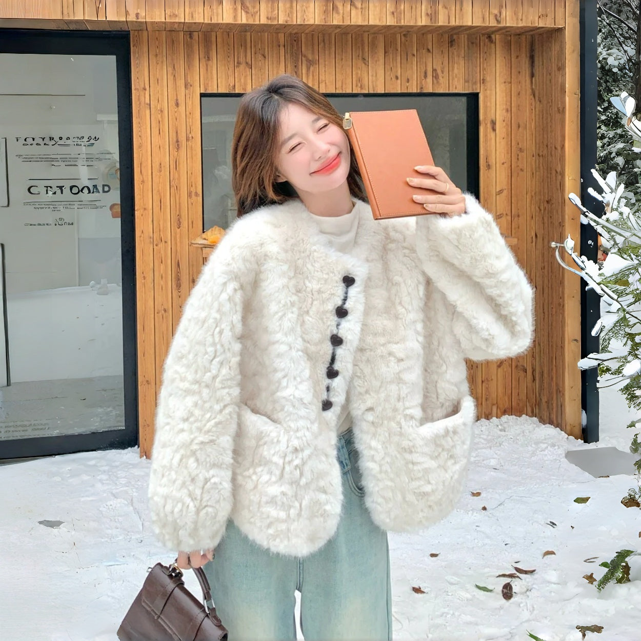 【アウター】韓国系 新作 ハート型ボタン スウィート 厚手 合わせやすい カーディガン【JZシリーズ】