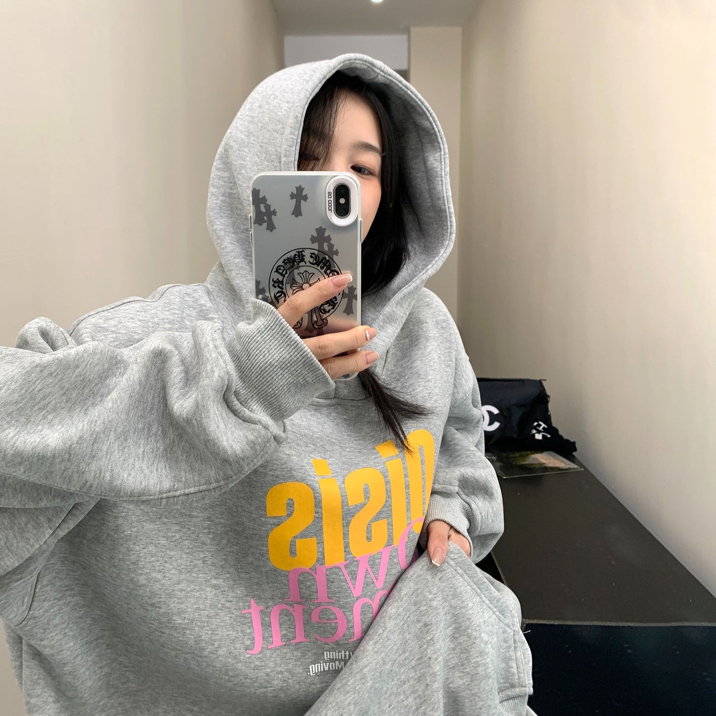 【トップス】レトロ 裏起毛ウォッシュフーディ レディース 厚手で暖かいカジュアル パーカー【FCシリーズ】