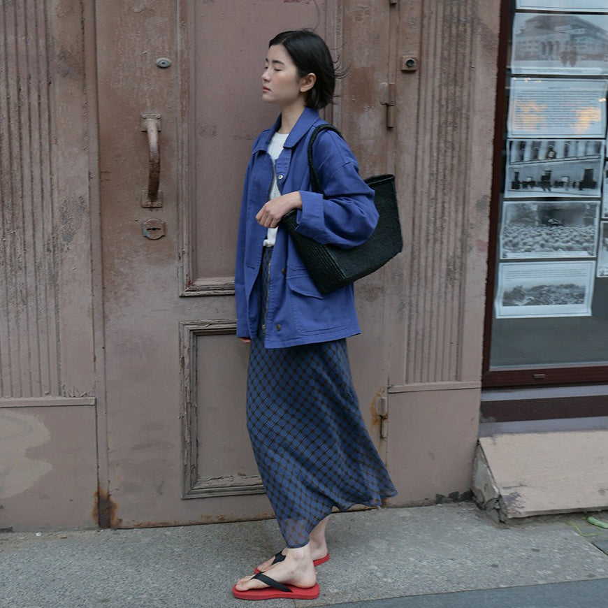 【ボトムス】レトロ オパード柄マーメイドスカート｜ウエストゴムで楽ちん＆美シルエット【JZシリーズ】