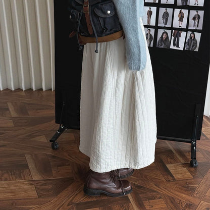 【ボトムス】レトロ シンプル コーデュロイ スカート 軽やか柔らか あったか レディース 冬【JZシリーズ】