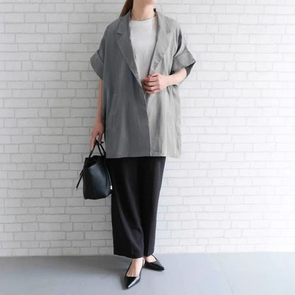 期間限定⭐️60%OFF【アウター】リネン風 ゆったり シャツ ジャケット  【JZシリーズ】