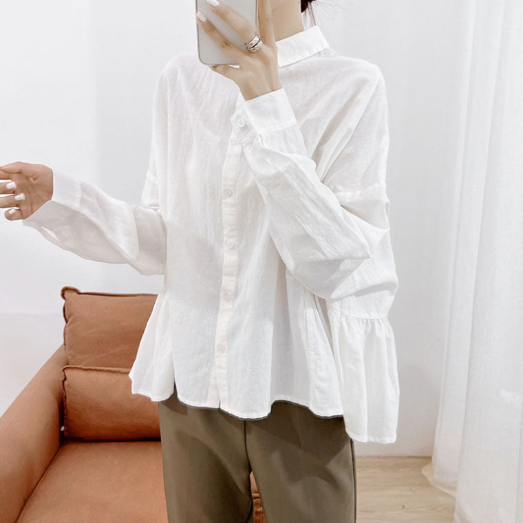 【トップス】春夏新作 大人可愛い コーデしやすい シンプルデザイン シャツ