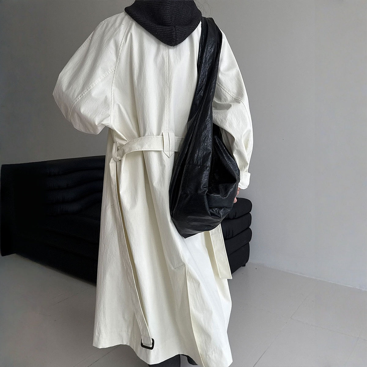 【アウター】春 秋 冬 ベルト付き スリム見え テーラードカラー トレンチコート 【JZシリーズ】