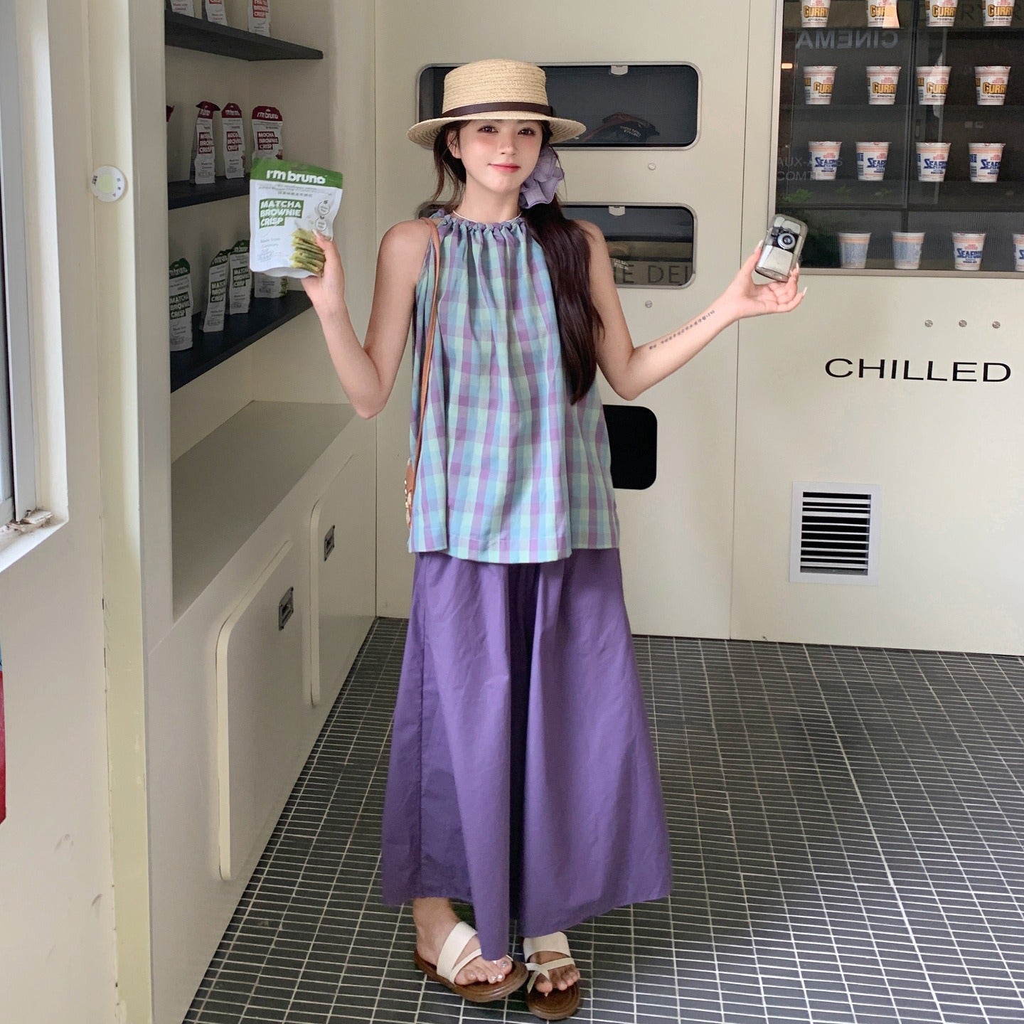 2点セット【セットアップ】ファッション 夏  エレガント ゆったり トップス＋ワイドパンツ 上下セット【SHシリーズ】