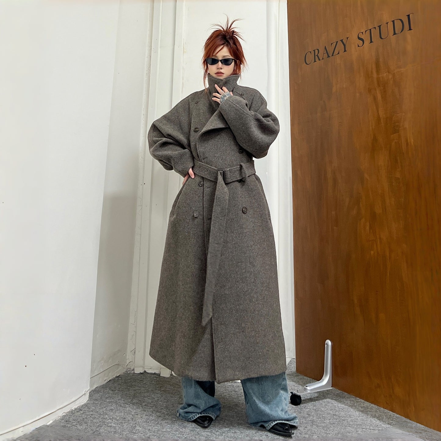 【アウター】高級感 気質よい スタンドネック 合わせやすい 秋冬 コート【FCシリーズ】