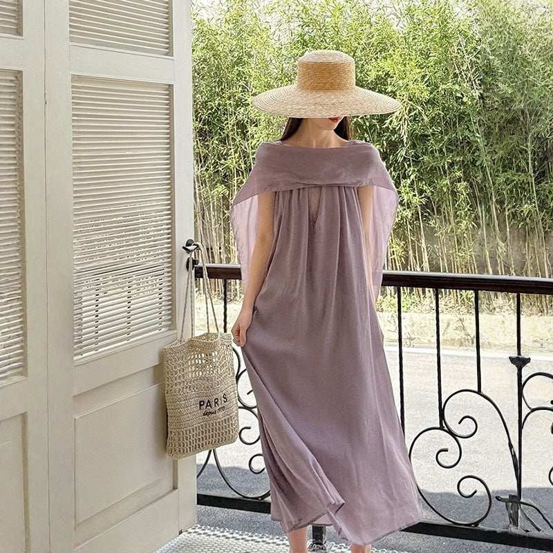 【ワンピース】上品な印象 リゾートスタイル ノースリーブ タンクワンピース 【JZシリーズ】