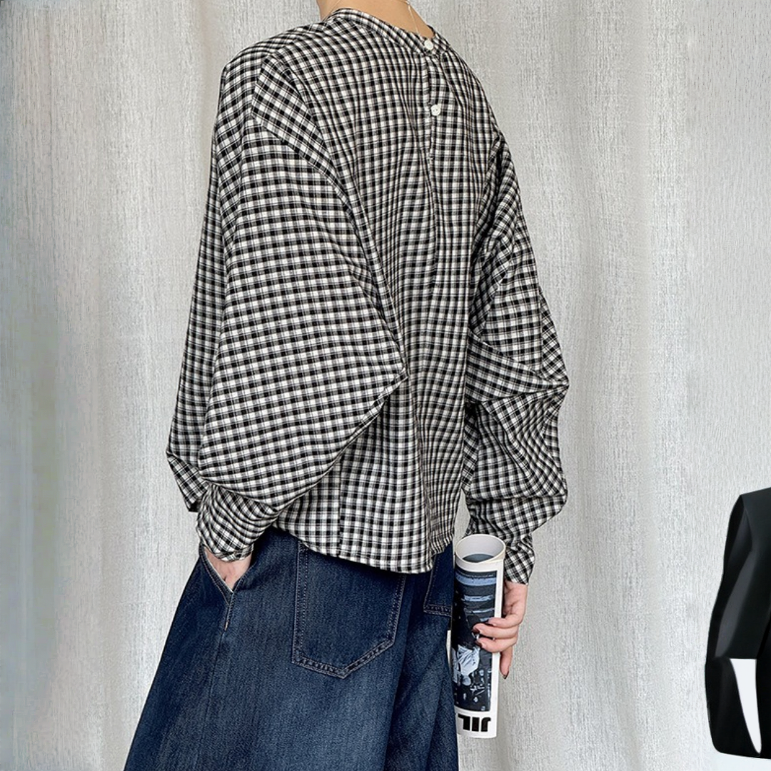 【トップス】春 秋 冬トレンド  格子柄 シャツ 【JZシリーズ】