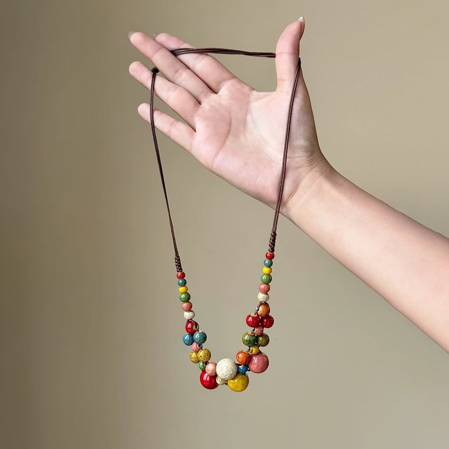 【🎁 B2G1｜先行スタート！】【グッズ】新中華風ヴィンテージ ネックレス｜民族風ロングニットチェーン｜個性派デザイン 鎖骨チェーン レディース