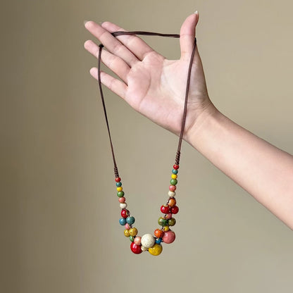 【🎁 B2G1｜先行スタート！】【グッズ】新中華風ヴィンテージ ネックレス｜民族風ロングニットチェーン｜個性派デザイン 鎖骨チェーン レディース