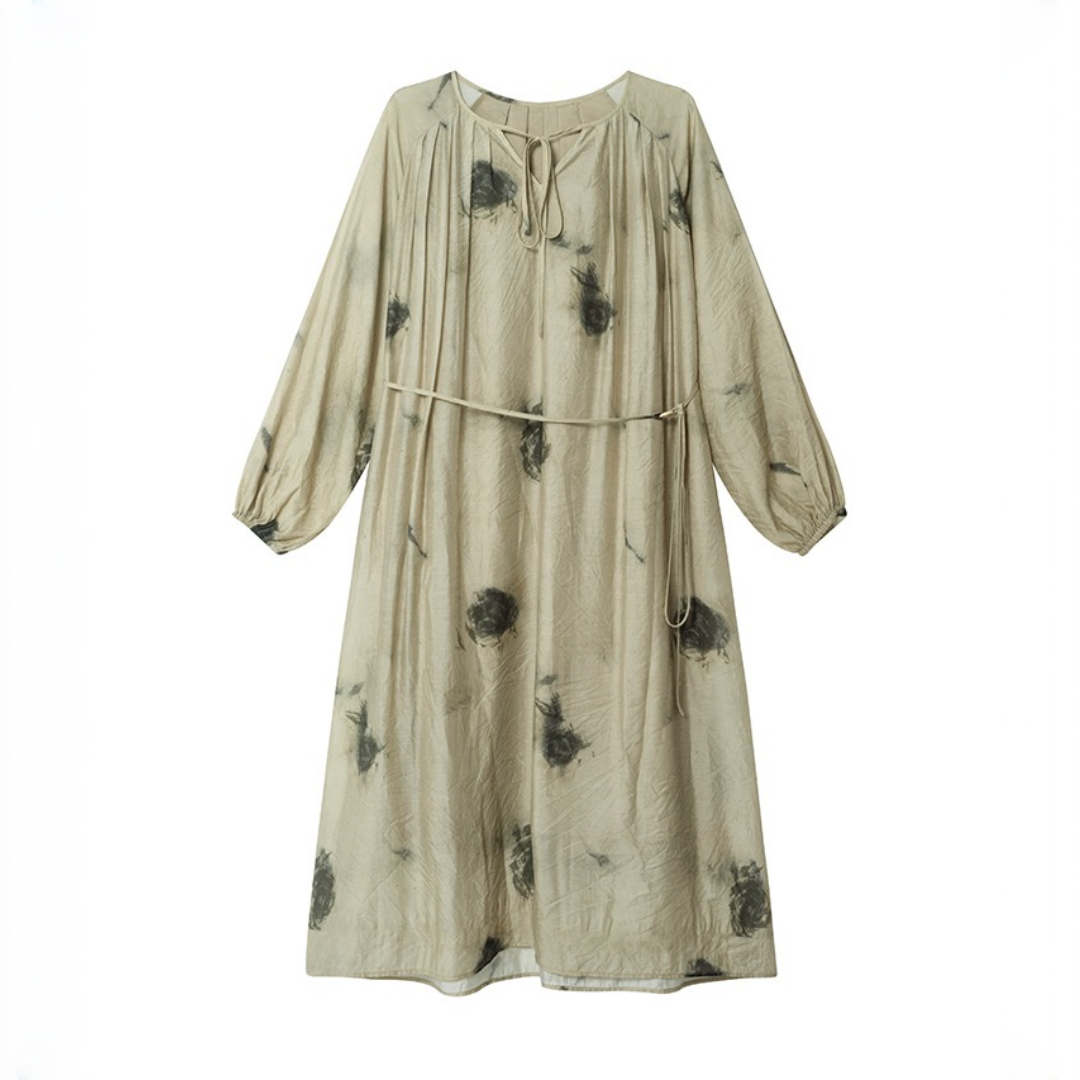 【ワンピース】春 秋 夏 ランタンスリーブ パフスリーブ エレガント 長袖 ワンピース 【SHシリーズ】