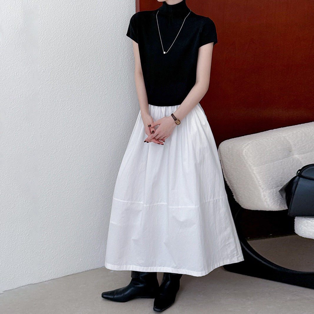 【トップス】秋先取り 韓国系ヴィンテージ感 ハーフタートル ニット Ｔシャツ【JZシリーズ】