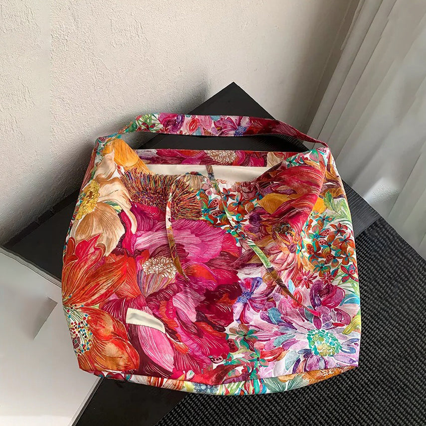 🌟最適コーデアイテム！【バッグ】超大容量 キャンバストート 通勤・カジュアル ワンショルダー＆ハンドバッグ【SHシリーズ】