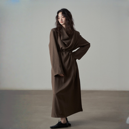 【ワンピース】春 秋 ドレープネック 無地 ワンピース 【JZシリーズ】