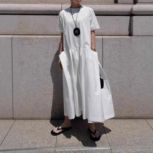 【ワンピース】夏 おしゃれ ゆったりシルエット ノースリーブ ワンピース【JZシリーズ】