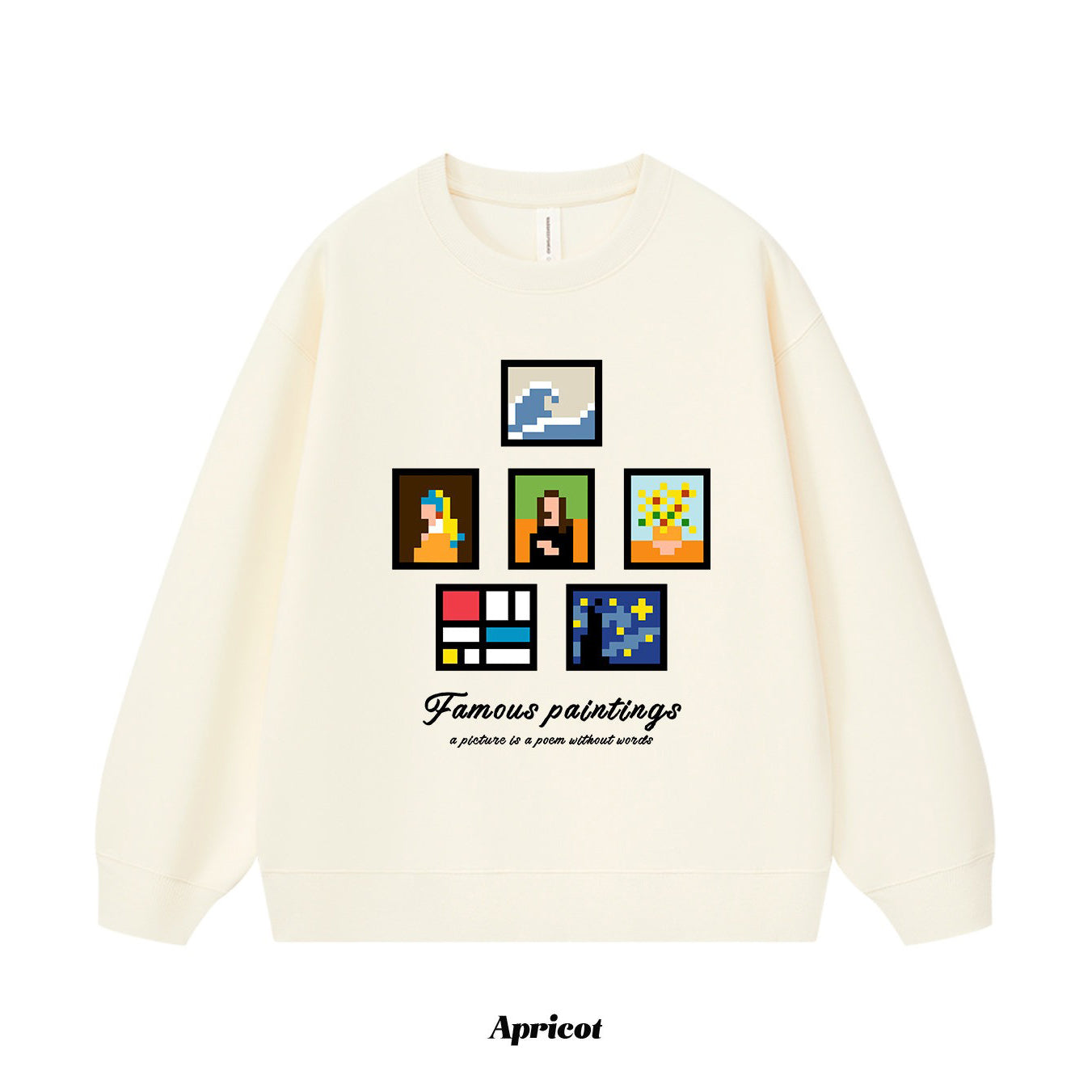 7カラー | S~3XL【トップス】ピクセル風 アメリカンプリント クルーネックスウェット カップル ユニセックス ヒップホップ ストリート パーカー【FCシリーズ】