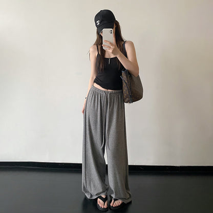 【ボトムス】ワイドパンツ レディース 細見え ハイウエスト 美脚 落ち感 ストレッチ ゆったり カジュアル 春夏【FCシリーズ】