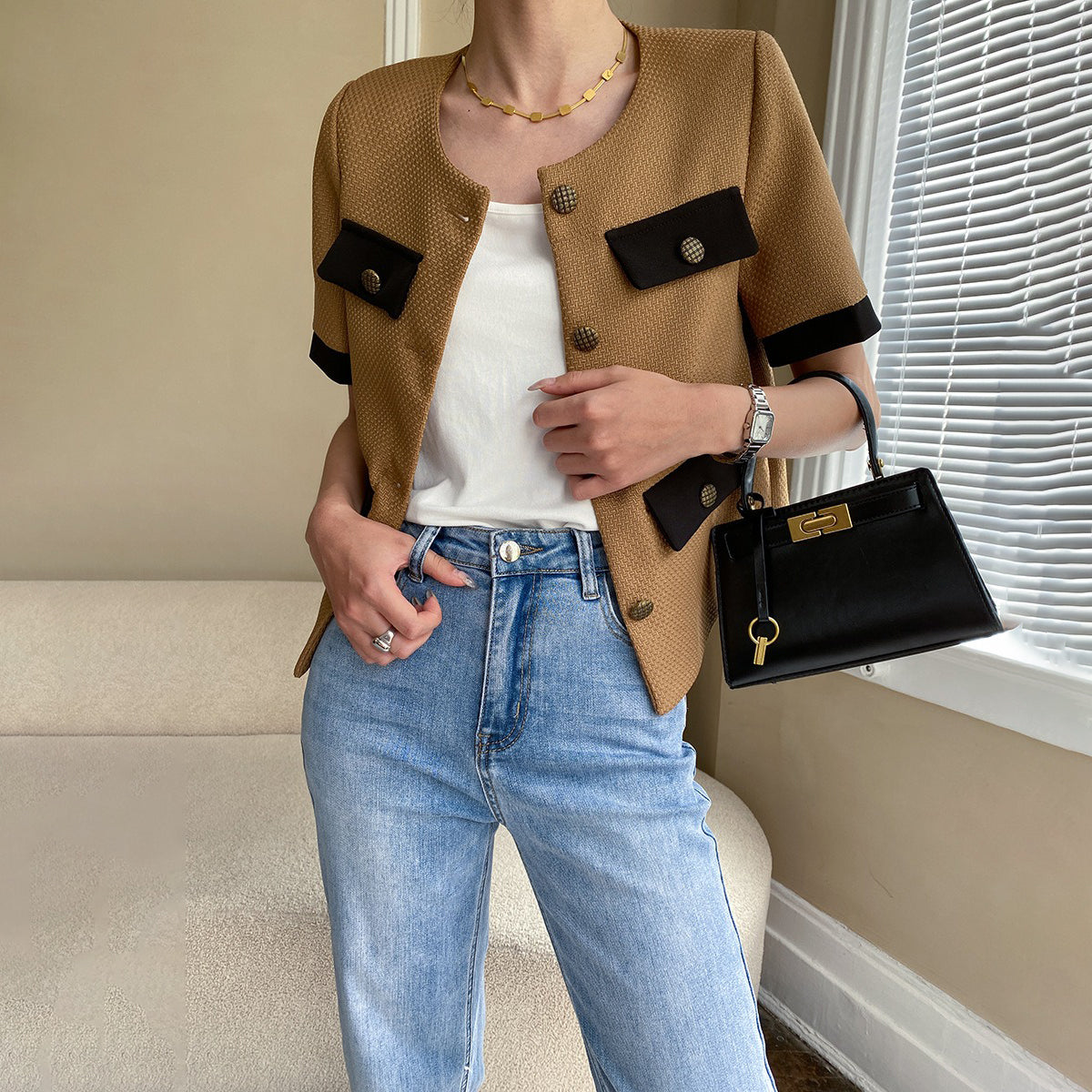 【トップス】夏新作 フレンチエレガンス  スクエアネック フィット感  ベスト タンクトップ【SNシリーズ】