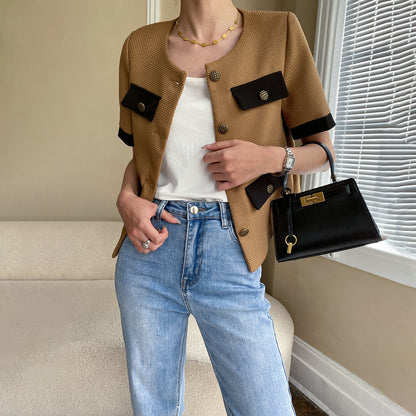 【トップス】夏新作 フレンチエレガンス  スクエアネック フィット感  ベスト タンクトップ【SNシリーズ】