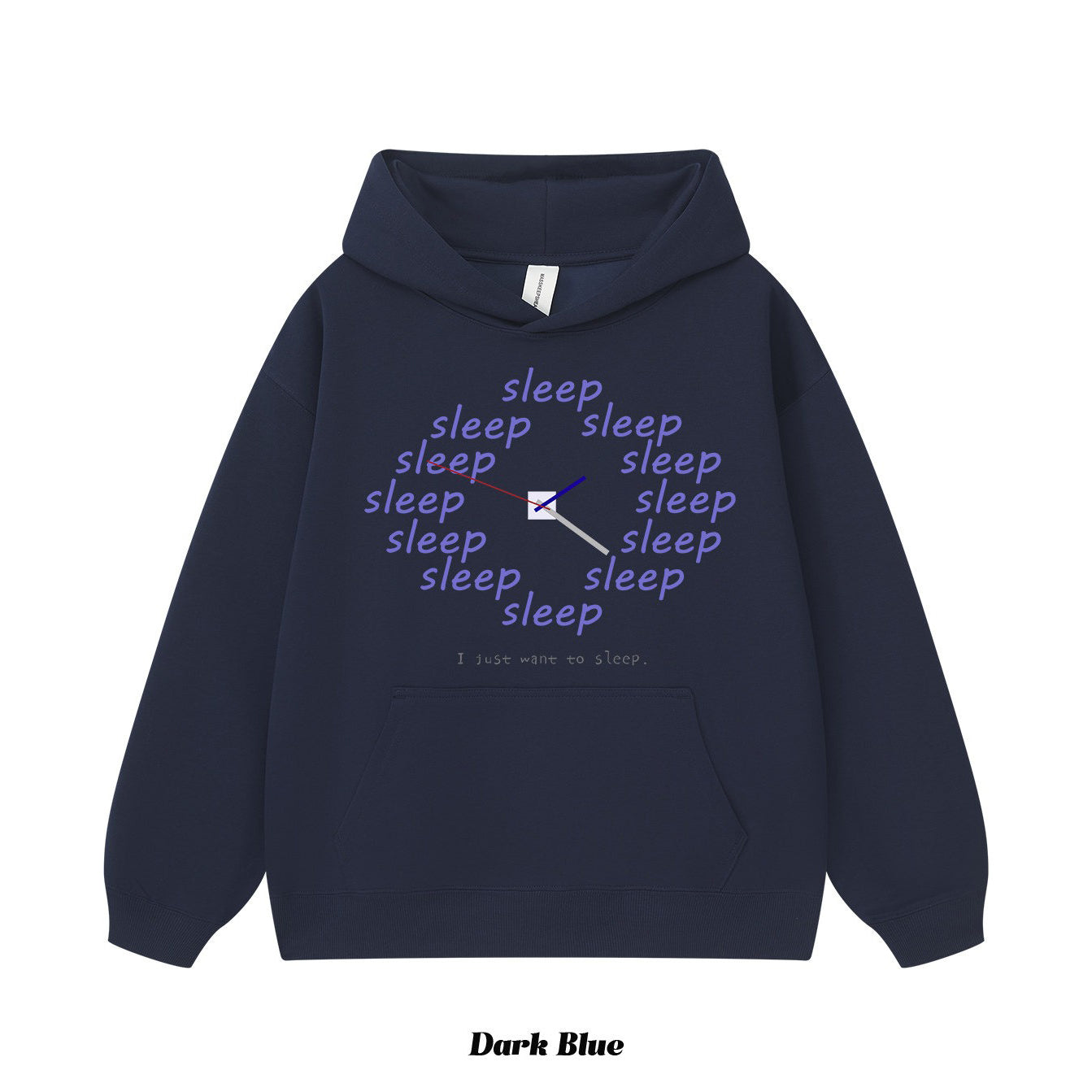 9カラー | S~3XL【トップス】アメリカン風 おやすみモード 時計プリント フーディー 春秋 ルーズ ユニセックス パーカー【FCシリーズ】