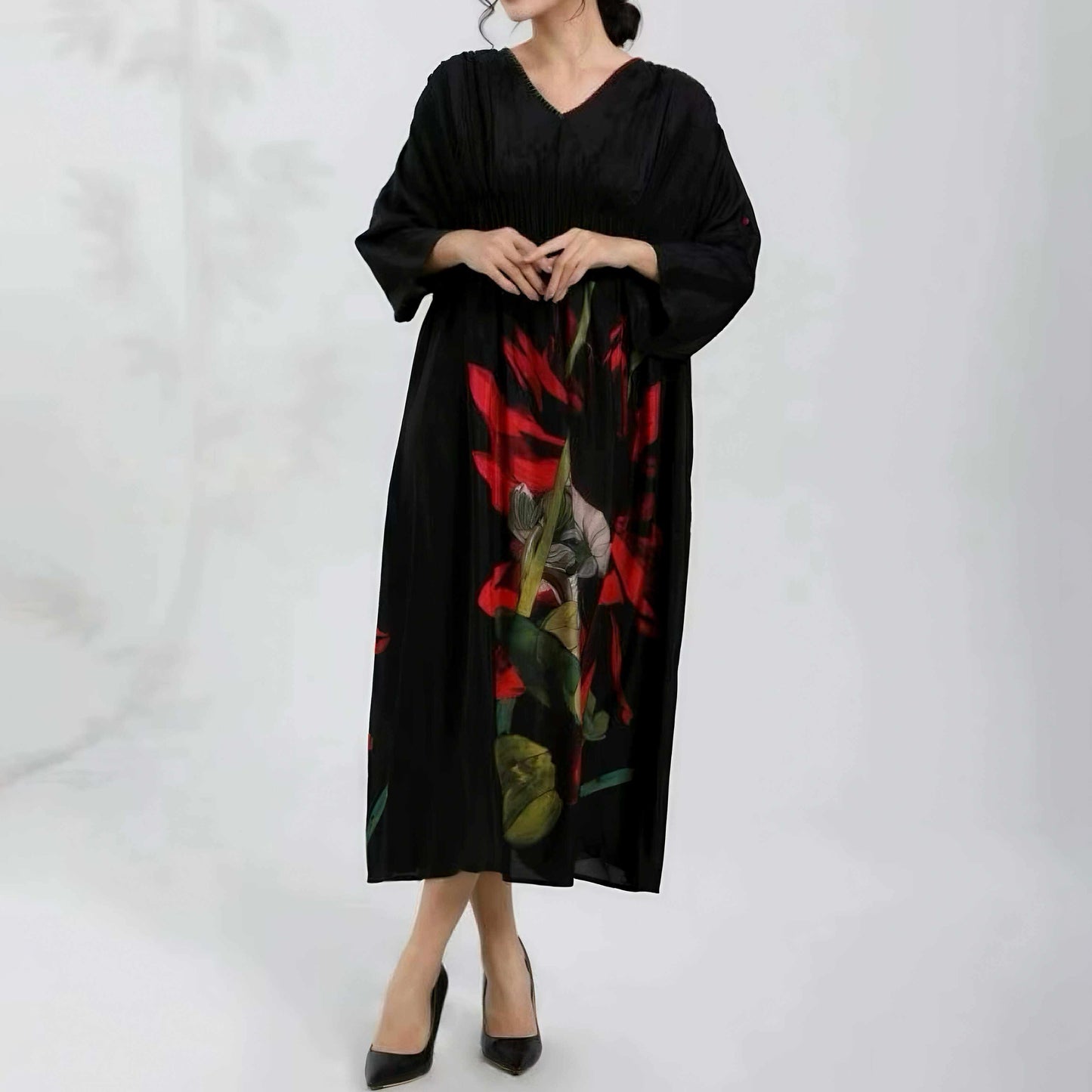 【ワンピース】新作 ファッション 気質 大きいサイズ レディース ゆったりシルエット 着痩せ 長袖ワンピース
【SHシリーズ】