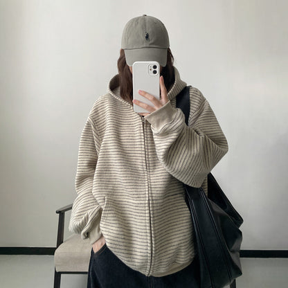 【アウター】アメリカン ヴィンテージ風 スウェットジャケット 春秋 新作 男女兼用 カップルパーカー【FCシリーズ】