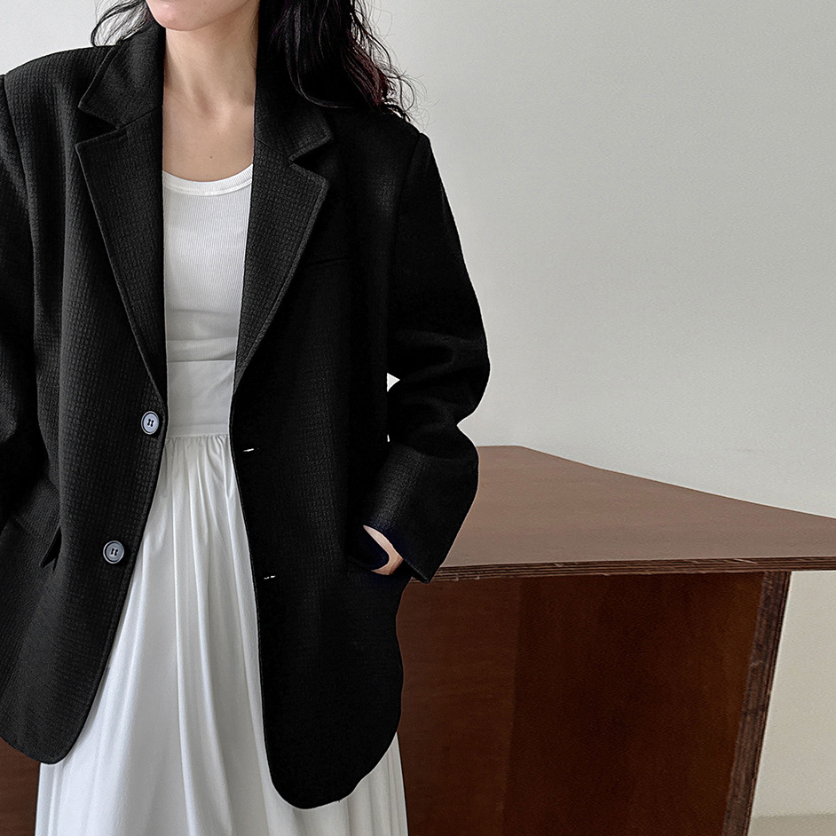 【アウター】秋コレクション レディース レトロ ゆったりシルエット 通勤・カジュアル スーツジャケット【SNシリーズ】
