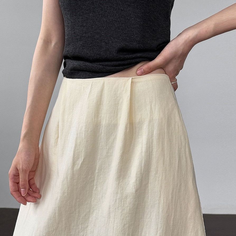 【ボトムス】夏 無地 エレガント バルーンスカート 【SNシリーズ】