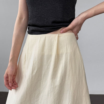 【ボトムス】夏 無地 エレガント バルーンスカート 【SNシリーズ】