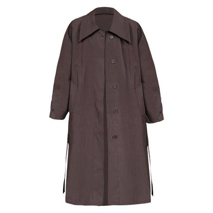 【アウター】春 秋 冬 ベルト付き スリム見え テーラードカラー トレンチコート 【JZシリーズ】