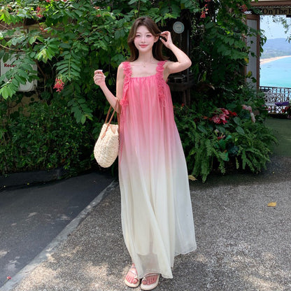 【ワンピース】フレンチリゾートロマンティック ノースリーブワンピース 夏 エレガントデザイン【SHシリーズ】