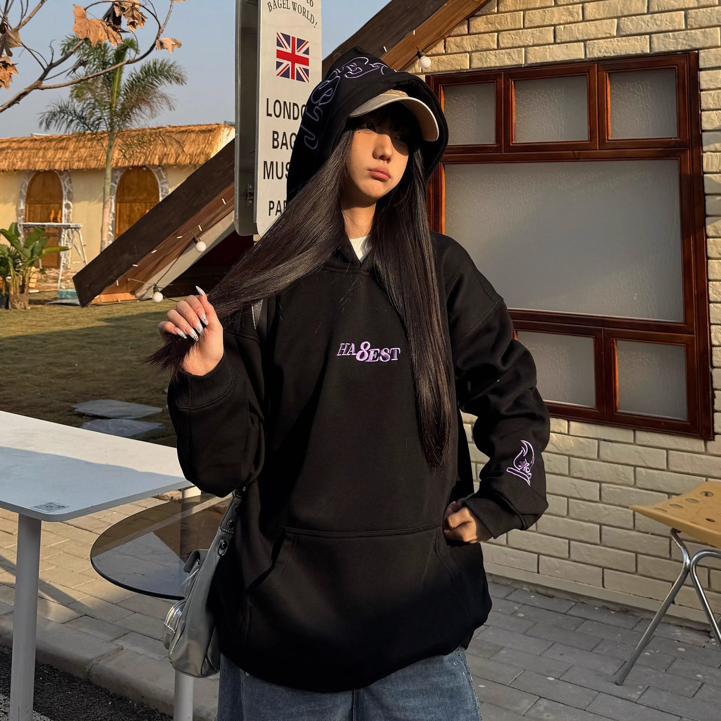 【トップス】刺繍ロゴ フード付き スウェット アメカジ ストリート 新作 男女兼用 裏起毛 パーカー【FCシリーズ】