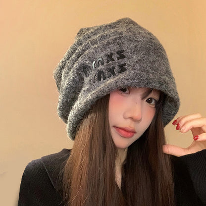 【グッズ】ふんわり ルーズビーニー 秋冬 大きめ頭囲 防寒 小顔効果