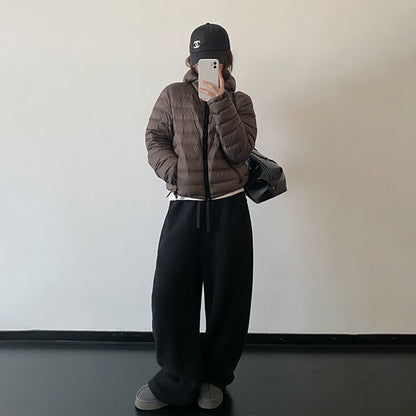 【ボトムス】フリース 裏暖 ゆったり ウエストゴム リラックス パンツ ユニセックス【FCシリーズ】