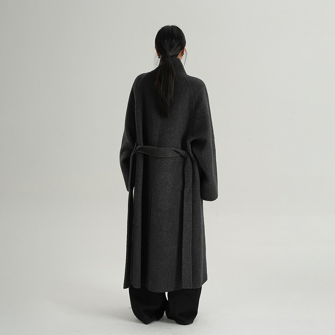 【アウター】高級感 気質よい スタンドネック ウール コート【JZシリーズ】