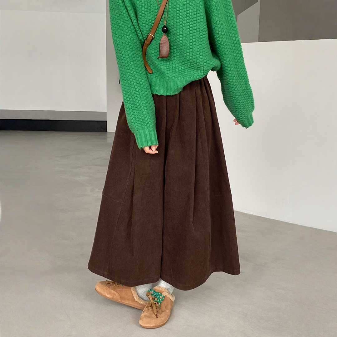 【ボトムス】コーデュロイ 細見え 春 秋 冬 ワイドパンツ  【JZシリーズ】