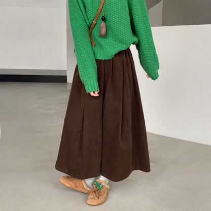 【ボトムス】コーデュロイ 細見え 春 秋 冬 ワイドパンツ  【JZシリーズ】