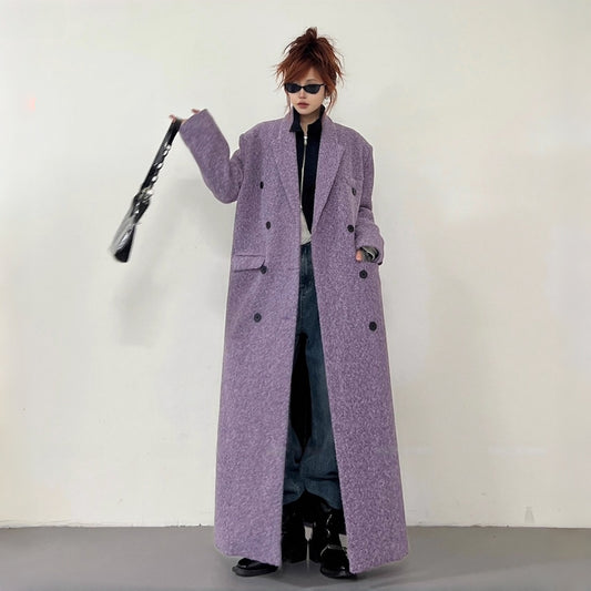 【アウター】韓国風 気質よい 新作 ダブルブレスト 高級感 秋冬 コート【FCシリーズ】