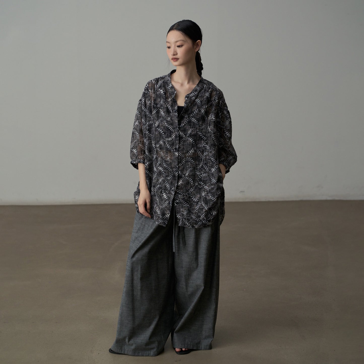 【アウター】ヴィンテージ リゾート風 ゆったり シルエット スリム見え 花柄 長袖 カーディガン レディース UVカット【SHシリーズ】