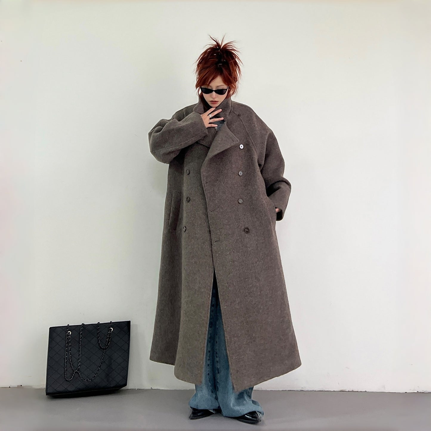 【アウター】高級感 気質よい スタンドネック 合わせやすい 秋冬 コート【FCシリーズ】