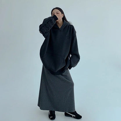 【トップス】🖤ヴィンテージ風パッチ刺繍 裏起毛 フーディ レディース 秋冬新作 パーカー【FCシリーズ】